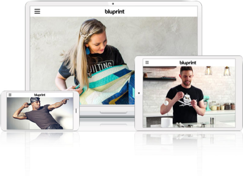 Bluprint on phone, laptop, tablet